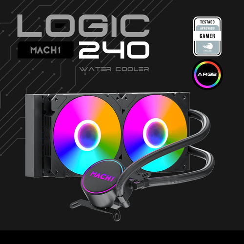  Water Cooler MACH1 Logic 240, AMD/Intel, Branco, (GK240)
